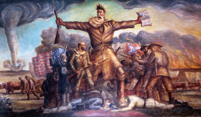Mural of John Brown, fanatic